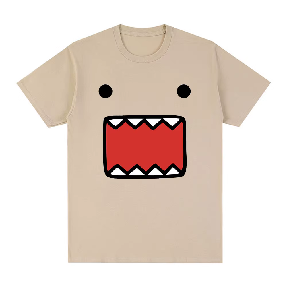 Domo Kun poupée visage graphique T-Shirts hommes femmes coton