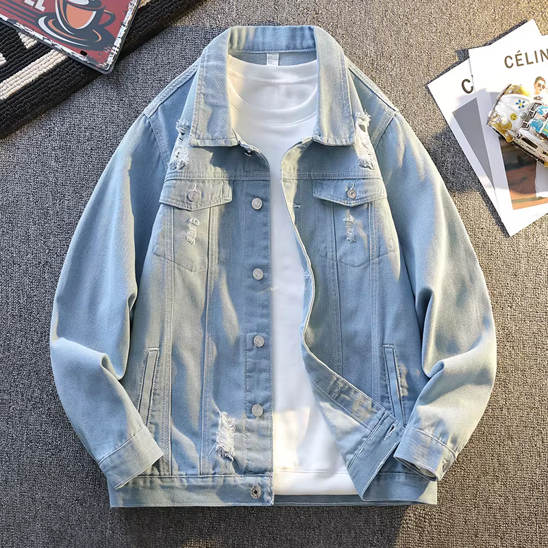 Vestes en Denim de coton pour hommes