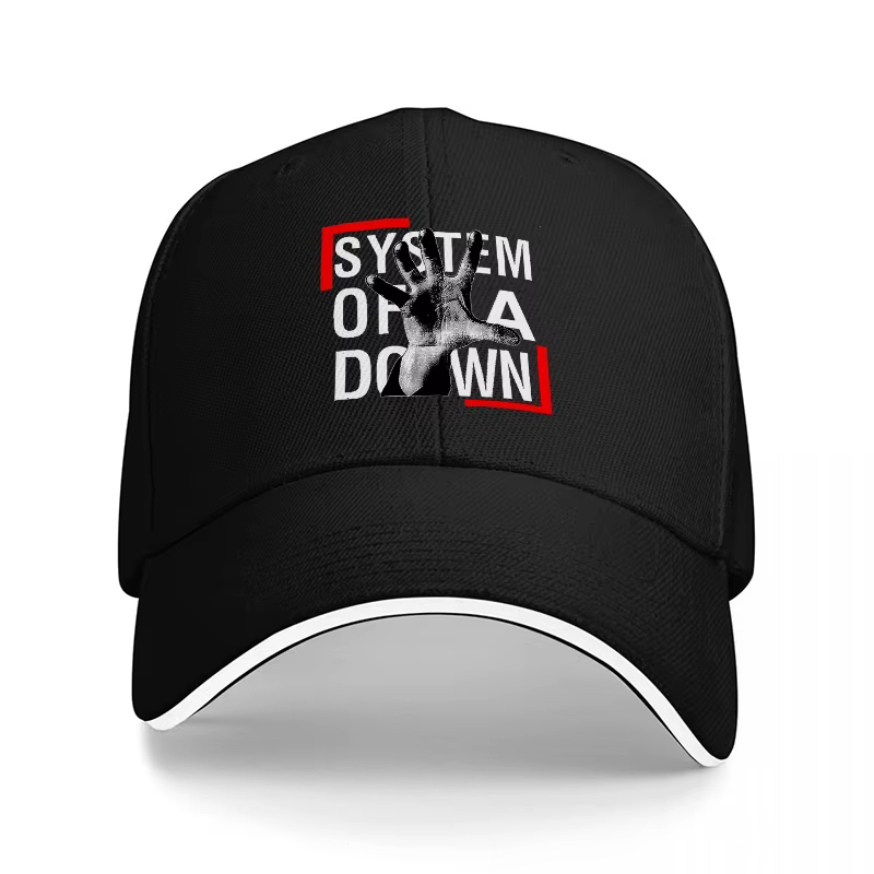 Casquette de baseball SYSTEM OF A DOWN avec logo noir