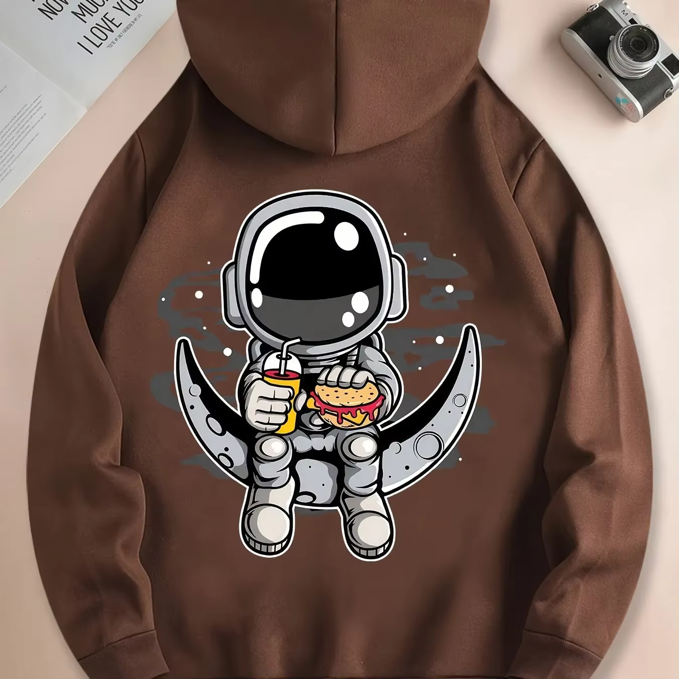 Nouveau sweat-shirt tendance pour homme avec imprimé « espace »